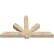 Ekena Millwork Kennewick Rough Sawn Timber Gable Bracket, Douglas Fir, 84"W x 45"H x 6"D x 6"F, 13/12 Pitch GBW084X45X0606KEN00RDF - alternate 3